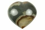 Wide, Polychrome Jasper Heart - Madagascar #254648-1